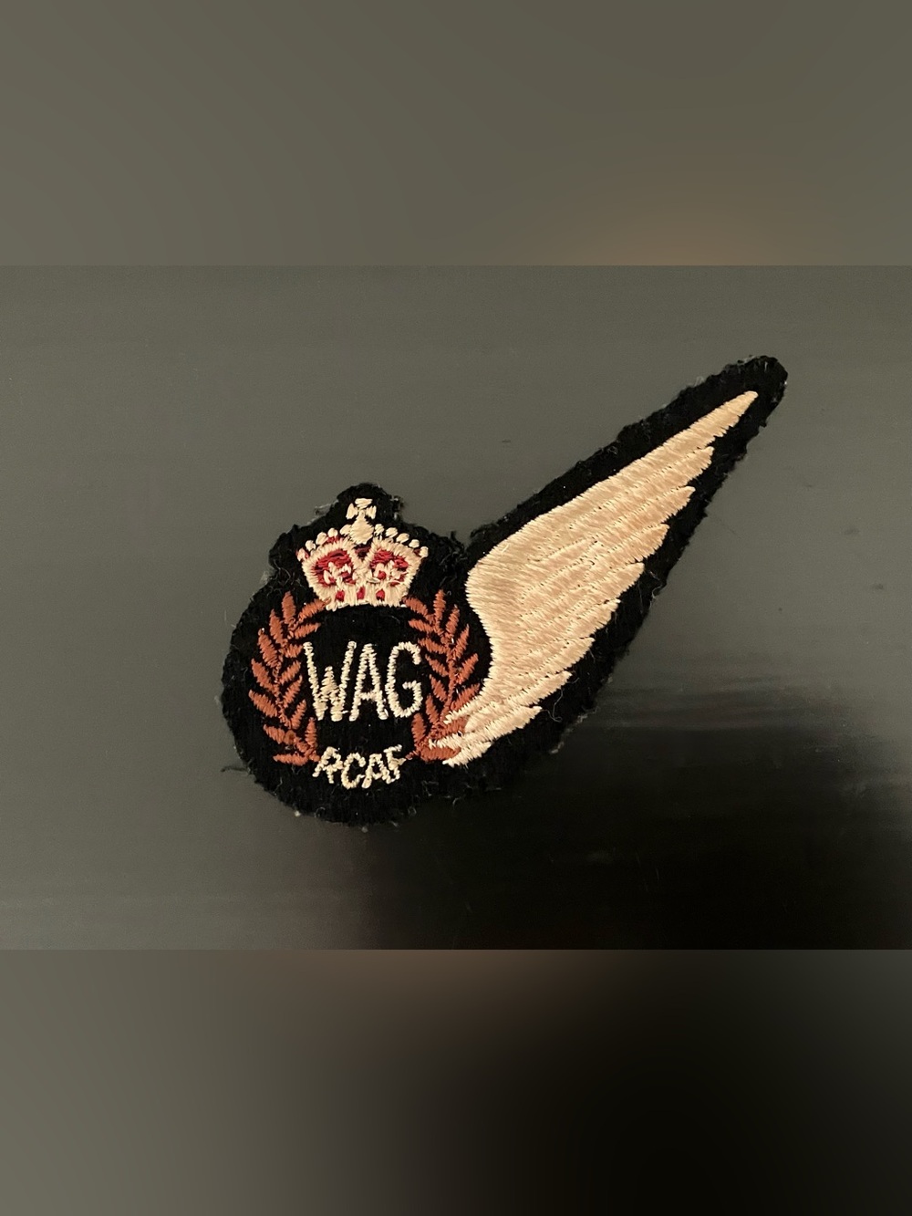 WW2 Canadian RCAF Wireless Air Gunner WAG Half Wing Brevet
